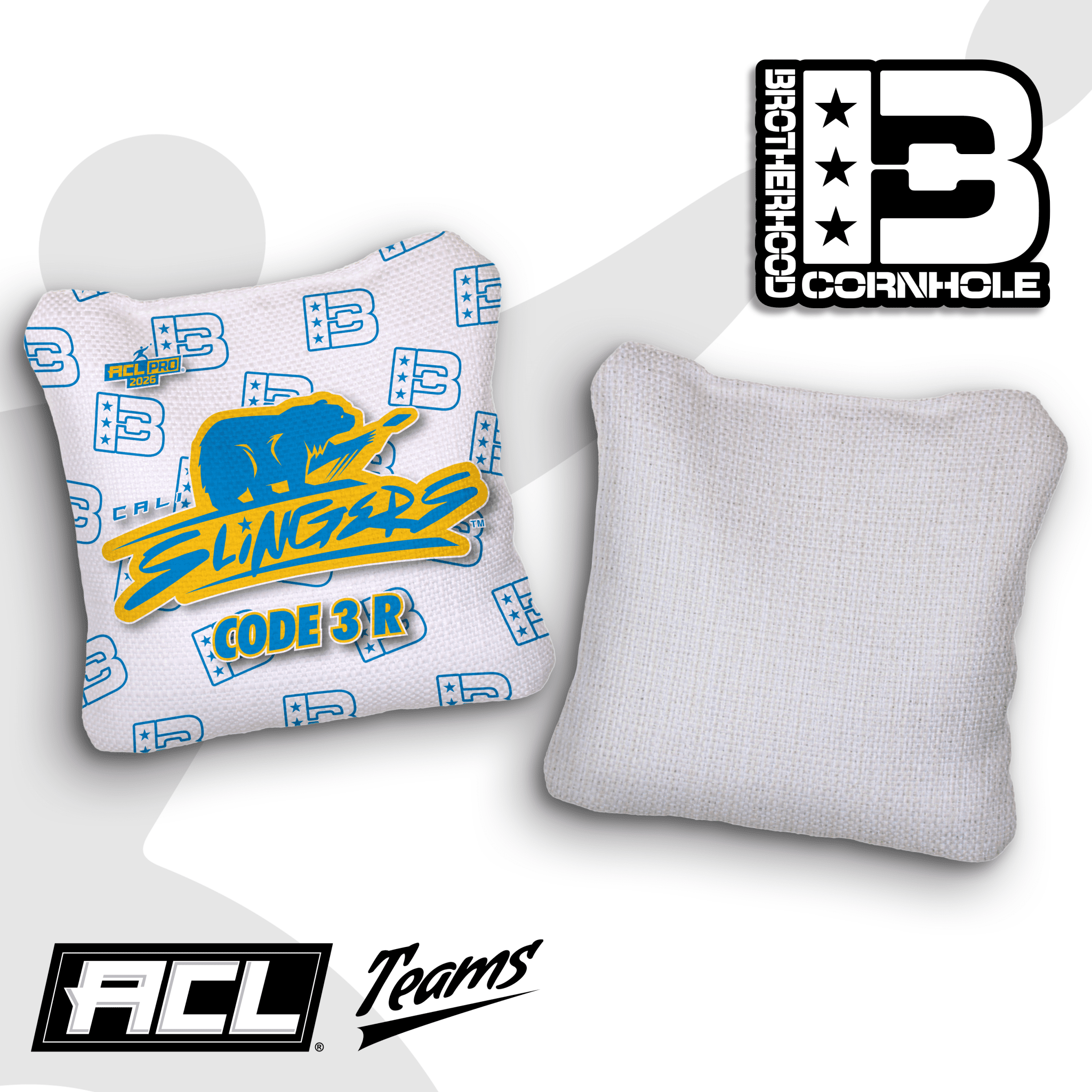 2026 Brotherhood Cornhole Multiple Bag Series "Cali Slingers" - ACL Pro Stamped Cornhole Bags - SET OF 4 BAGS