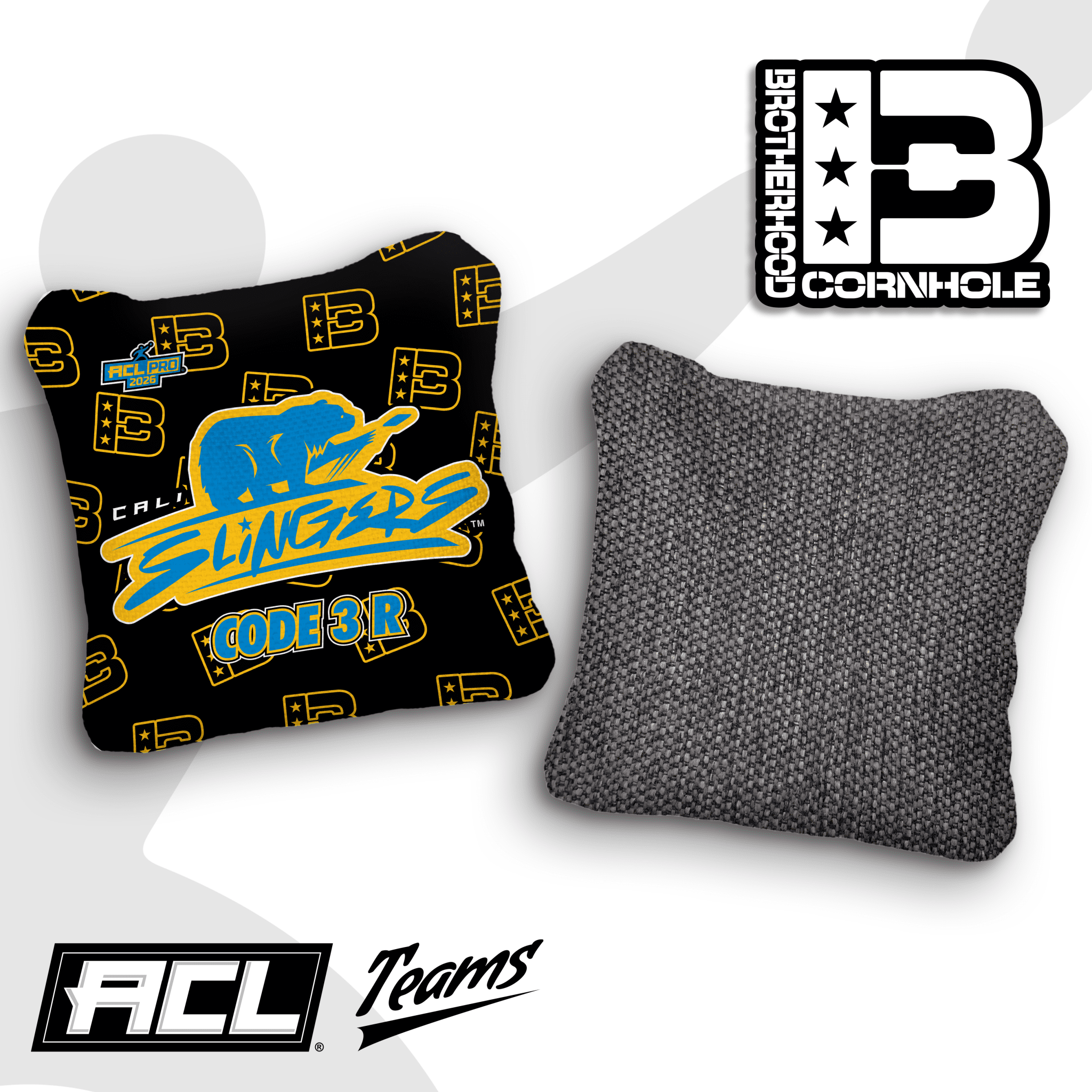 2026 Brotherhood Cornhole Multiple Bag Series "Cali Slingers" - ACL Pro Stamped Cornhole Bags - SET OF 4 BAGS