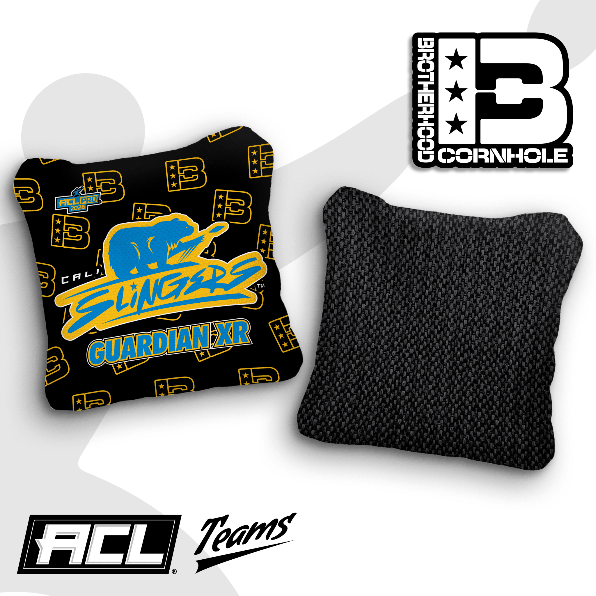 2026 Brotherhood Cornhole Multiple Bag Series "Cali Slingers" - ACL Pro Stamped Cornhole Bags - SET OF 4 BAGS