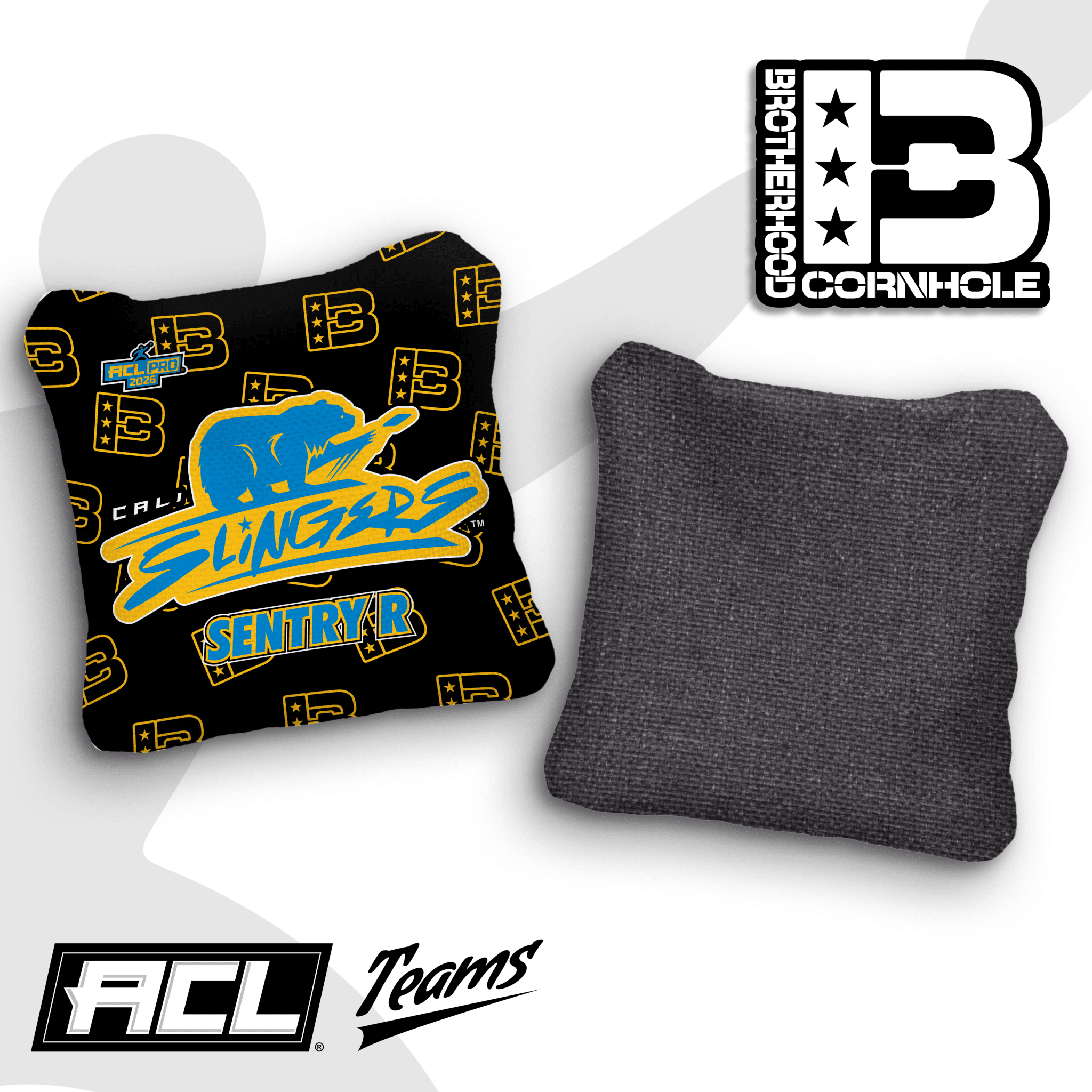 2026 Brotherhood Cornhole Multiple Bag Series "Cali Slingers" - ACL Pro Stamped Cornhole Bags - SET OF 4 BAGS