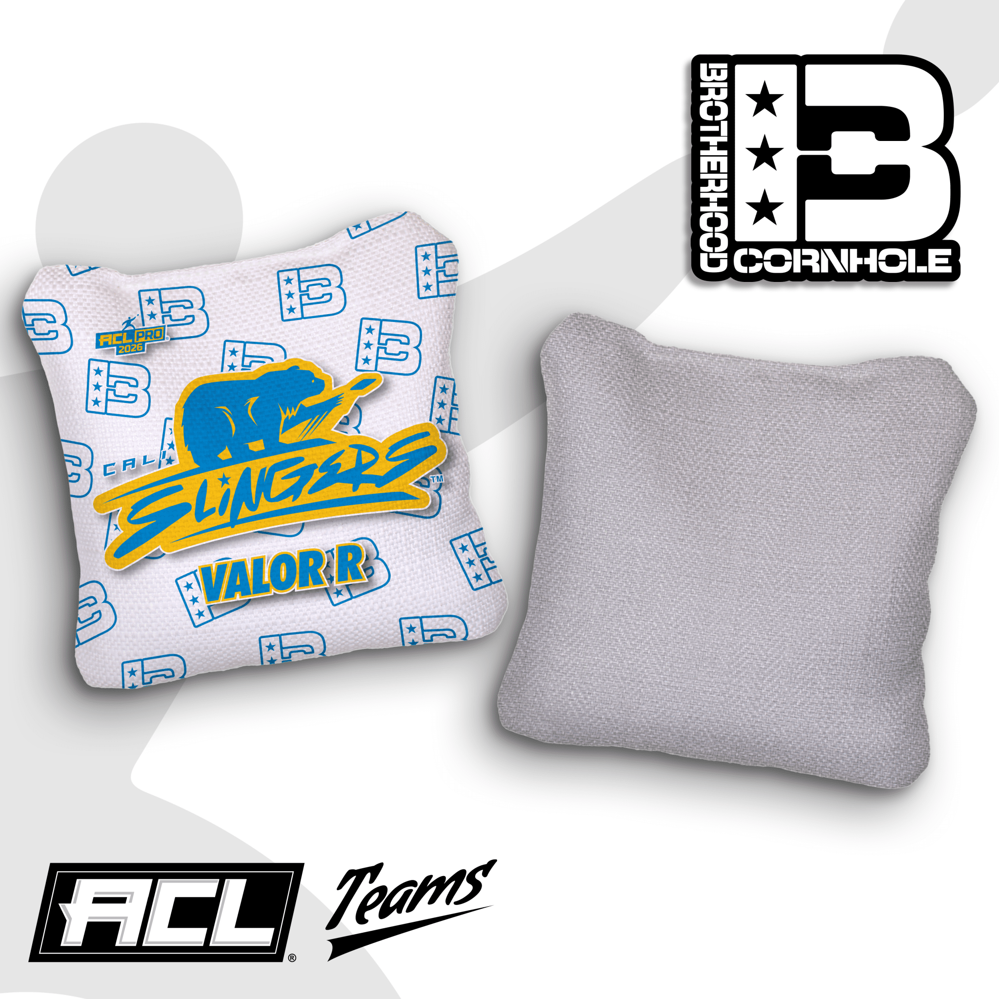 2026 Brotherhood Cornhole Multiple Bag Series "Cali Slingers" - ACL Pro Stamped Cornhole Bags - SET OF 4 BAGS