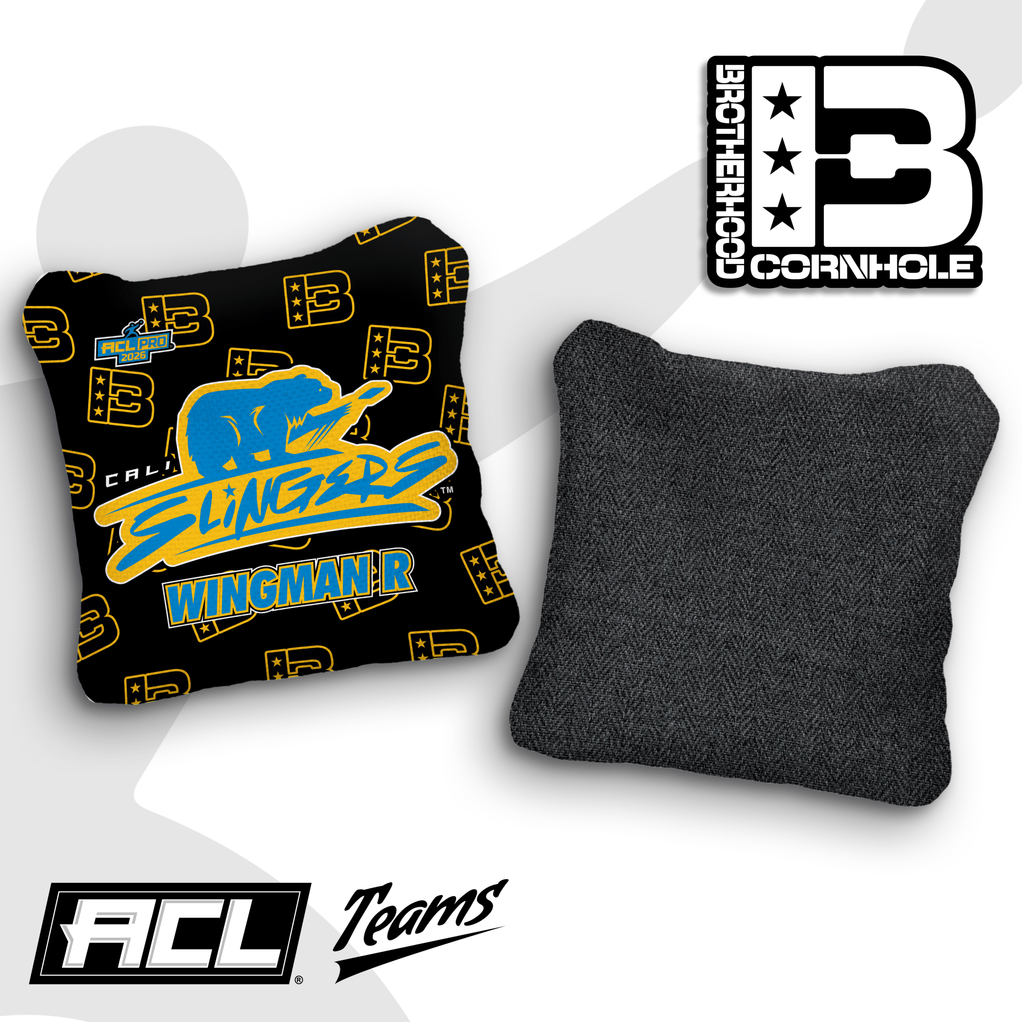 2026 Brotherhood Cornhole Multiple Bag Series "Cali Slingers" - ACL Pro Stamped Cornhole Bags - SET OF 4 BAGS