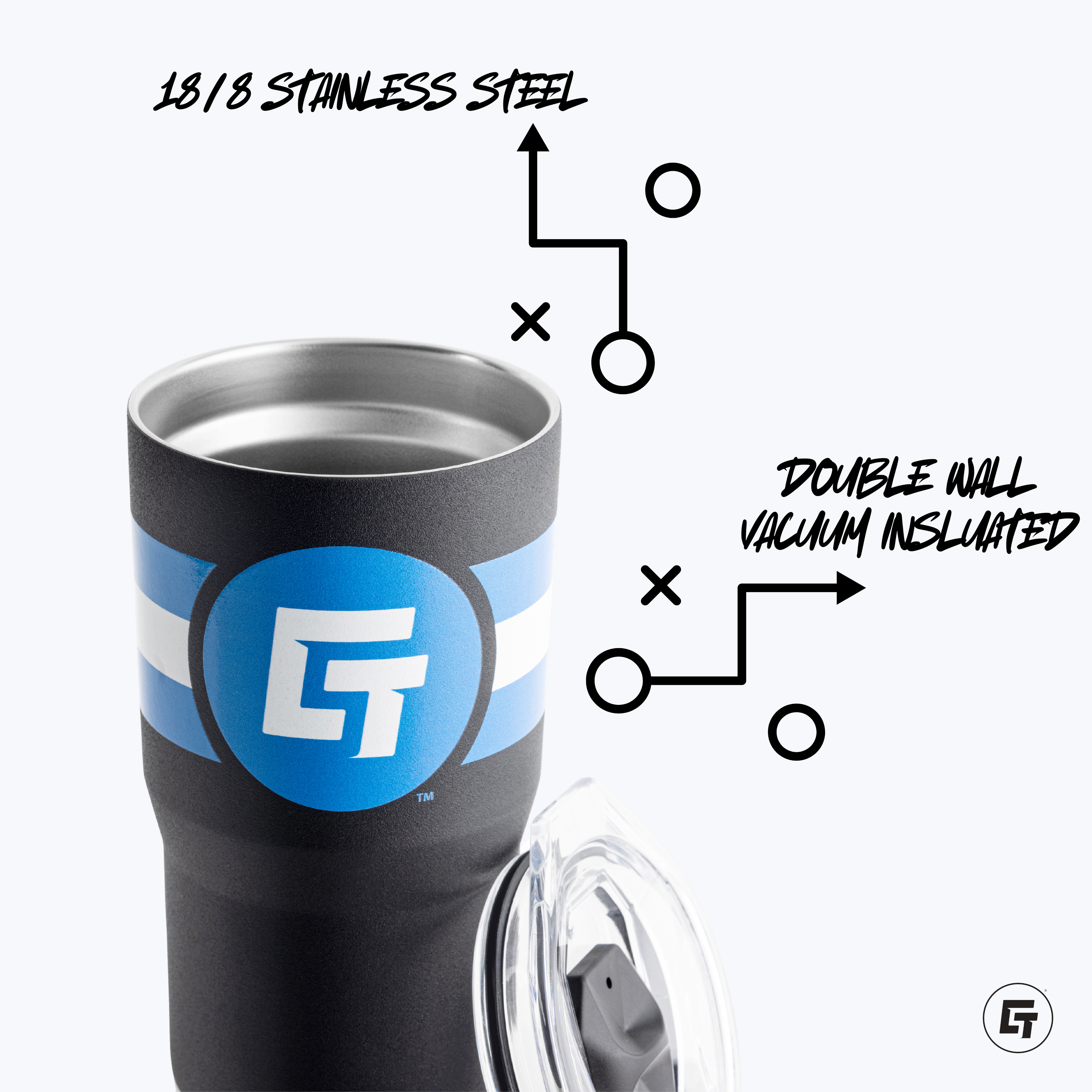 Cali Slingers 20oz Black Tumbler