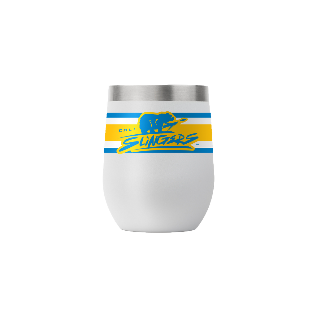 Cali Slingers 12oz Light Grey Stemless Tumbler