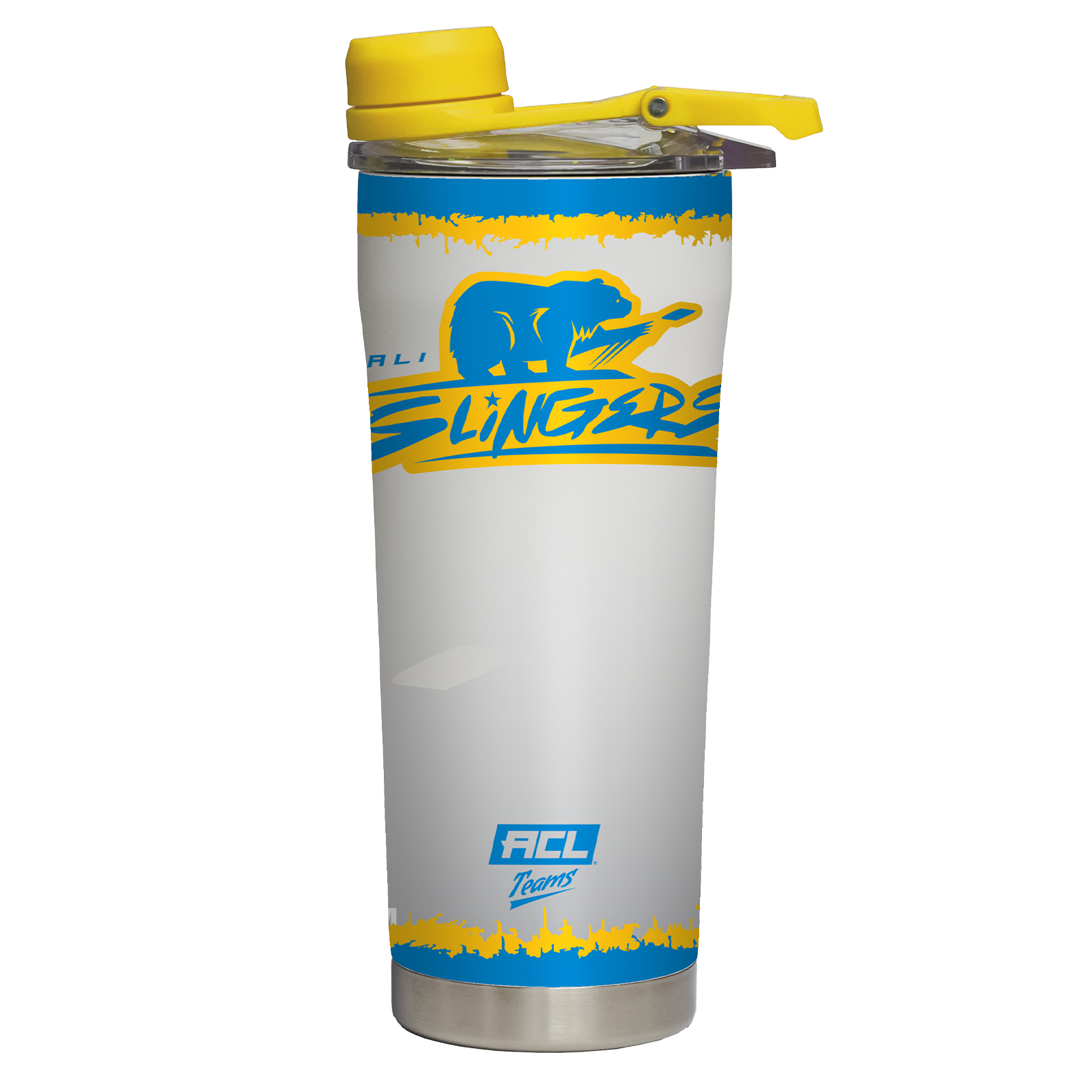 Cali Slingers White Shaker Bottle