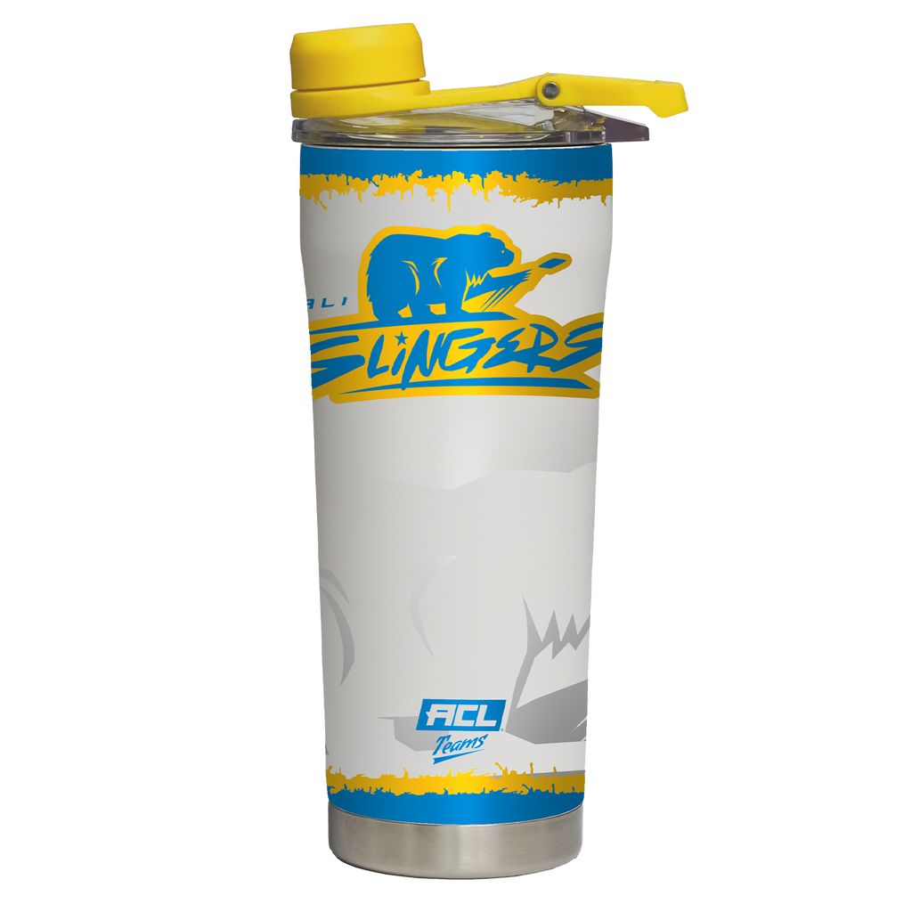 Cali Slingers White Shaker Bottle