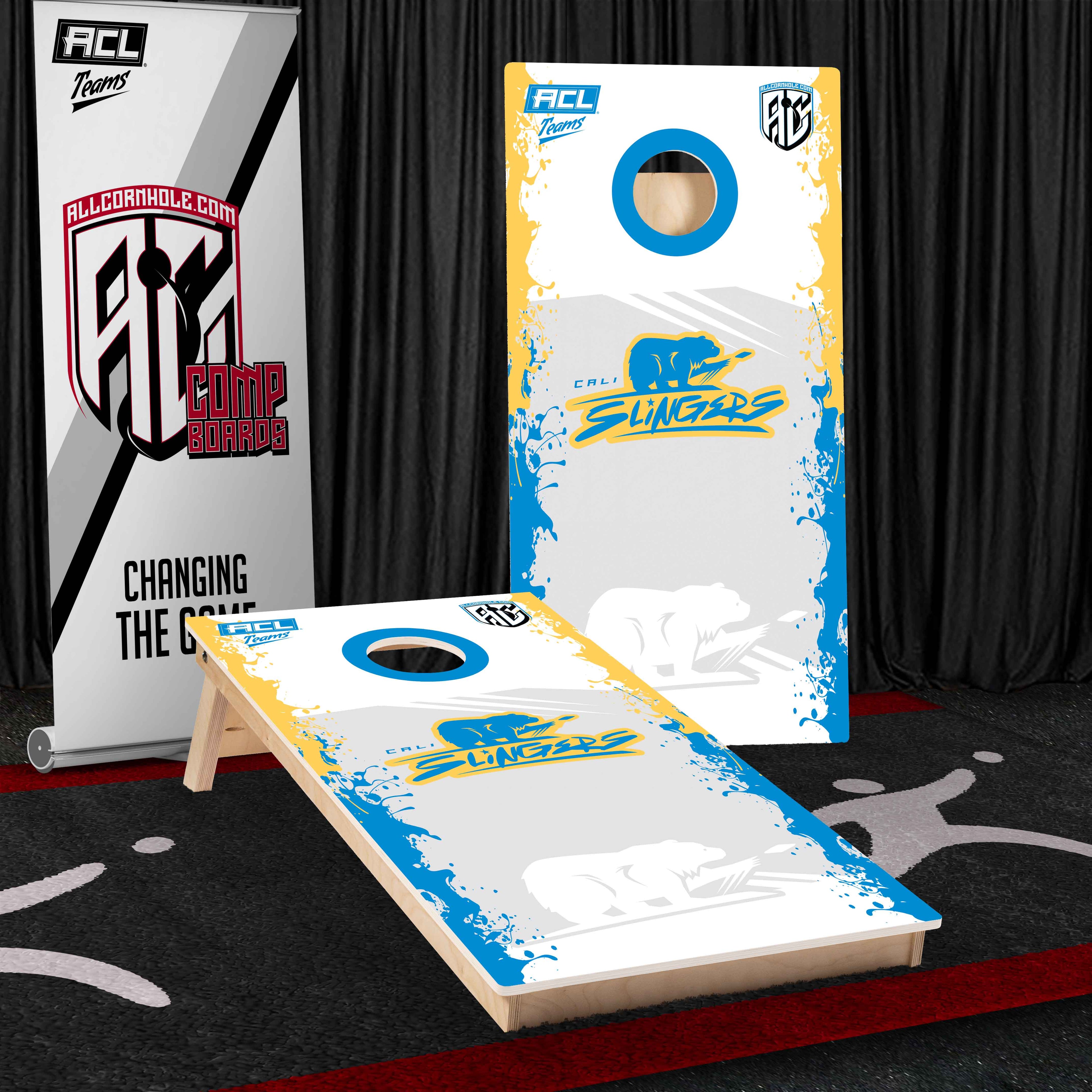 ACL Teams Competitive Cornhole Board - California Slingers
